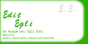 edit egli business card